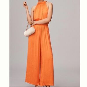 NWT Anthropologie  Orange Jumpsuit -Size S